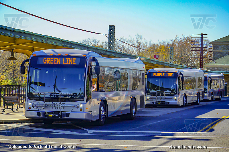 PART 51 and 54
51: Route 2 - Green Line
54: Route 3 - Purple Line
Keywords: Take PART;GilligBRT