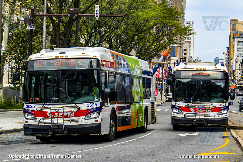 SEPTA 3625 and 3428
3625 on Route 124
3428 on Route 27
Keywords: SEPTA Bus;New Flyer XDE40