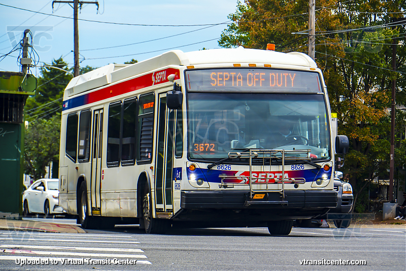 SEPTA 8626
SEPTA OFF DUTY
Keywords: SEPTA Bus;NovaBus LFS HEV