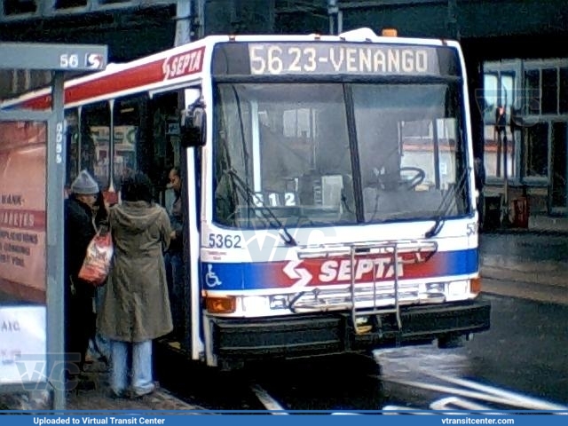 SEPTA 5362 on Route 56
Route 56 to 23-Venango
NABI 416.08TA
December 24th 2008
Keywords: SEPTA;NABI416
