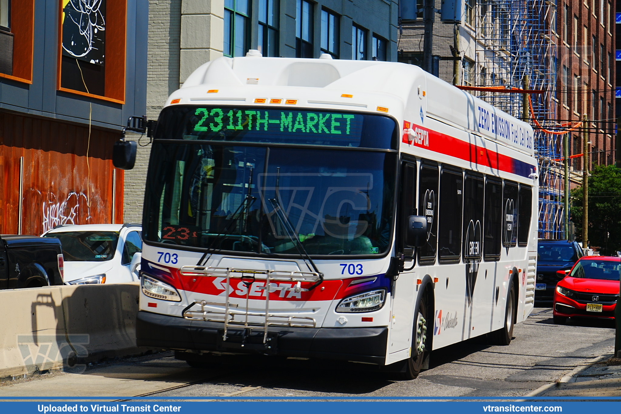 SEPTA 2024 New Flyer XHE40 - SEPTA XHE40 703 on Route 23 - VTC Multimedia
