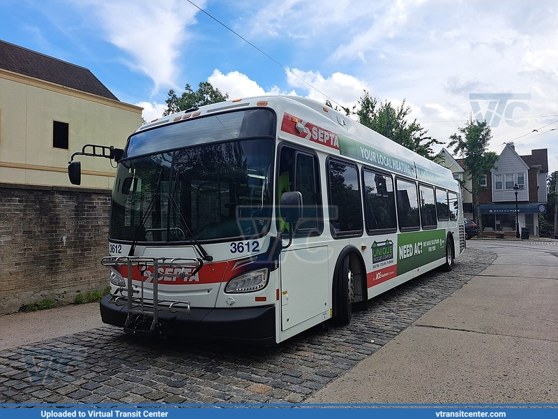 SEPTA 3612
Not in Service
New Flyer XDE40
Keywords: SEPTA;XDE40