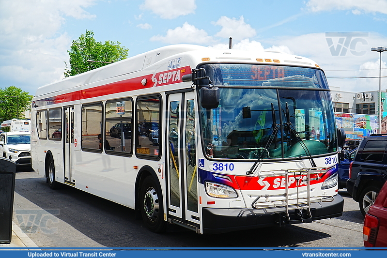 SEPTA 3810 on Route 81
Route 81 to Ogontz-Cheltenham
New Flyer XDE40
Keywords: SEPTA;XDE40