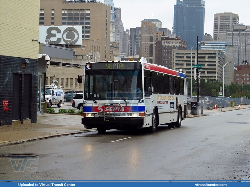 SEPTA 5385 on Route 2
Route 2 to Pulaski-Hunting Park
NABI 416.08TA
September 6th 2011
Keywords: SEPTA;NABI416