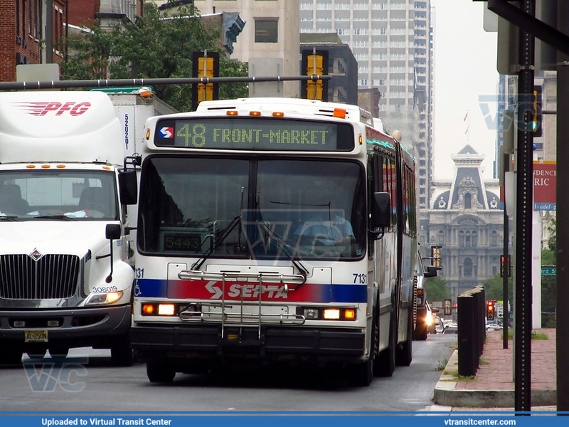 SEPTA 7131 on Route 48
Route 48 to Front-Market
Neoplan AN460A
September 8th 2011
Keywords: SEPTA;Neoplan