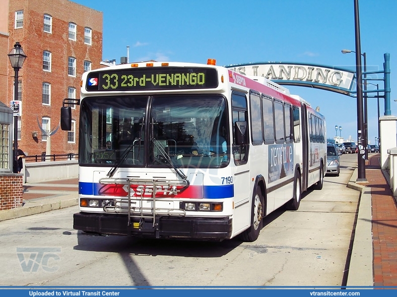 SEPTA 7193 on Route 33
Route 33 to 23rd-Venango
Neoplan AN460A
September 10th 2011
Keywords: SEPTA;Neoplan