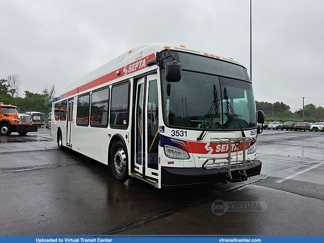 SEPTA 3531 at the 2023 Bus Roadeo
Not in Service
New Flyer XDE40
Cornwells Heights Station, Cornwells Heights, PA
