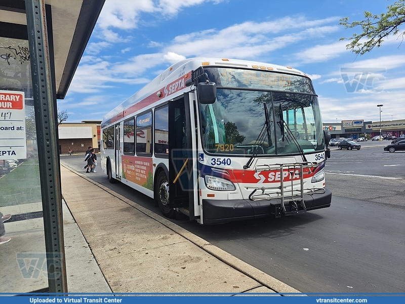 SEPTA 3540 on route 47
Route 47 to 5th-Godfrey
New Flyer XDE40
