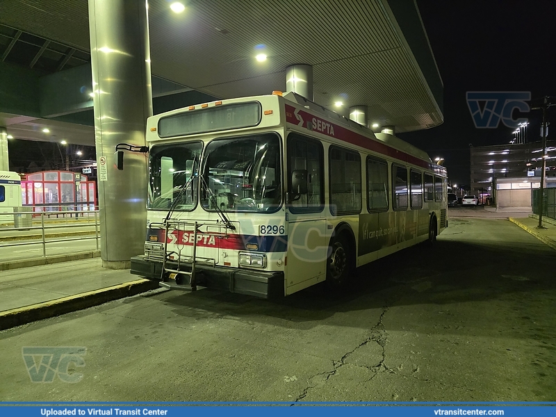 SEPTA 8296
Not In Service
New Flyer DE40LF
Keywords: SEPTA;DE40LF