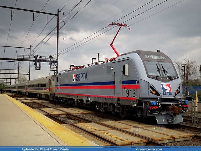 SEPTA 913 on the West Trenton Line
Southeastern Pennsylvania Transportation Authority
Keywords: ACS-64
