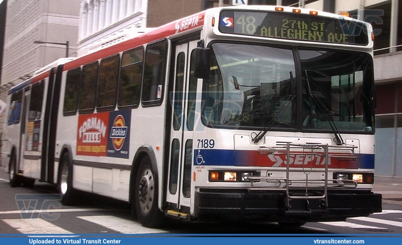 SEPTA 7189 on Route 48
Route 48 to 27th-Allegheny
Neoplan AN460
October 12th, 2009
Keywords: SEPTA;Neoplan