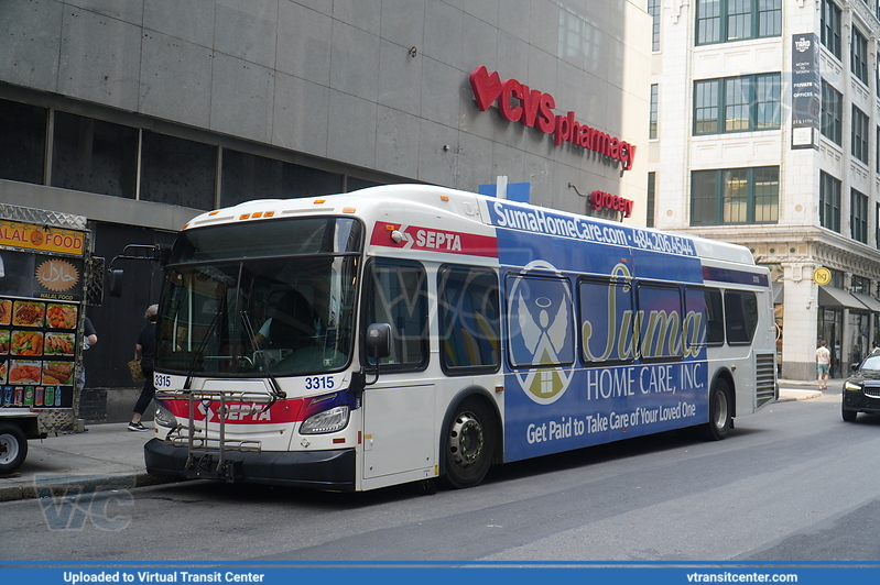 SEPTA 3315
Not In Service
New Flyer XDE40
Keywords: SEPTA;XDE40