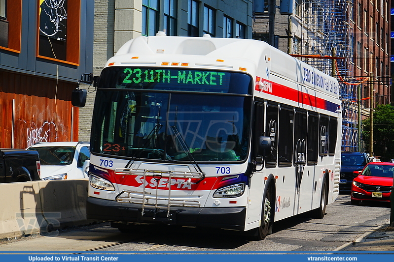 SEPTA XHE40 703 on Route 23
Route 23 to 11th-Market
New Flyer XHE40
Keywords: SEPTA;XHE40