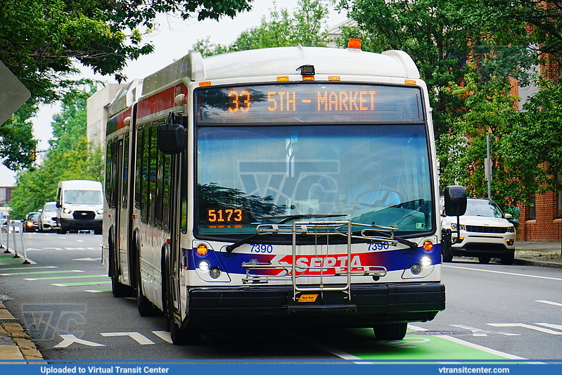 SEPTA 7390 on Route 33
Route 33 to 23rd-Venango (Signed up as 5th-Market)
NovaBus LFSA
Keywords: SEPTA;LFS