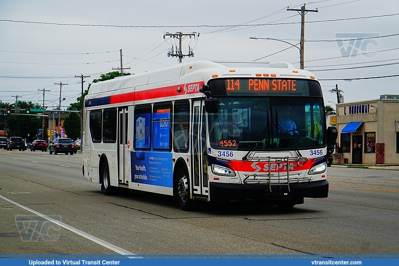 SEPTA 3456 on Route 114
Route 114 to Penn State
New Flyer XDE40
Keywords: SEPTABus;XDE40