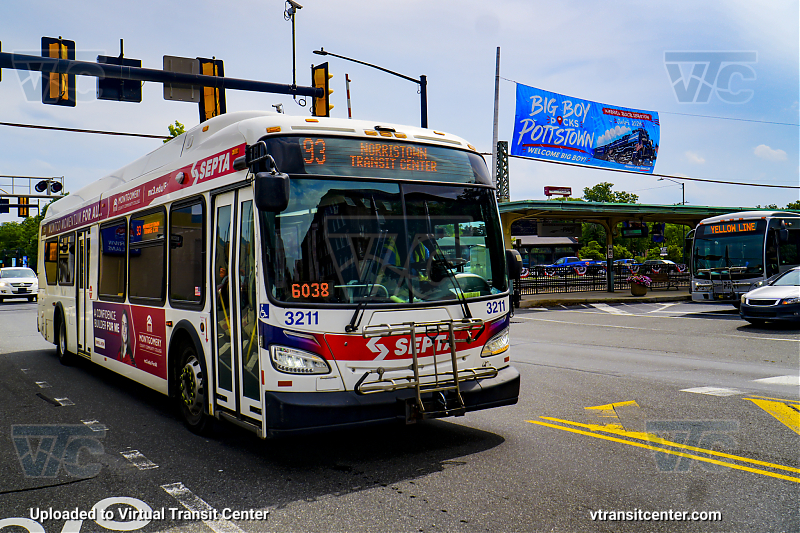 SEPTA 3211 on Route 93 and PART 53 on Route 4
Route 93 to Norristown Transit Center
Keywords: SEPTA Bus;New Flyer XDE40;Take PART;GilligBRT