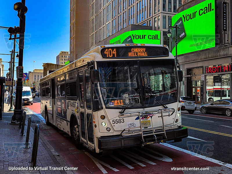 NJ Transit 5583 on Route 404
Route 404 Cherry Hill Mall
NABI 416
