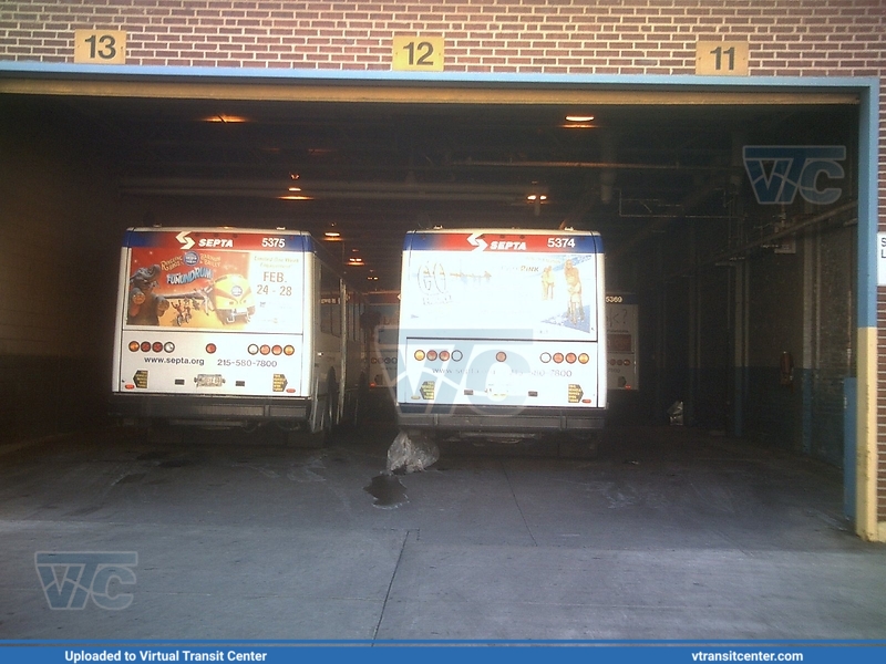 SEPTA 5374 and 5375 at Southern Depot
Not In Service
North American Bus Industries 416.08TA
Taken January 23rd 2010
Keywords: SEPTA;NABI416