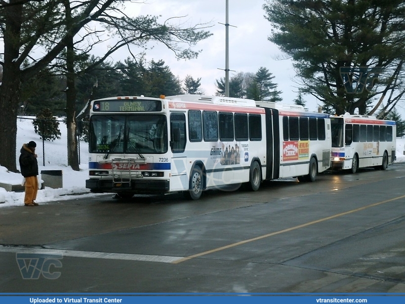 SEPTA 7236 on Route 18
Route 18 to Olney Terminal
Neoplan AN460A
January 10th 2011
Keywords: SEPTA;Neoplan