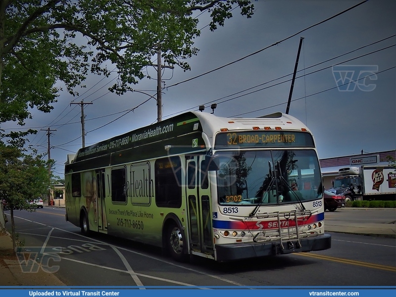 SEPTA 8513 on Route 32
Keywords: SEPTA;New Flyer DE40LFR