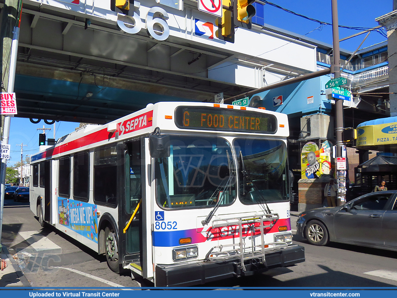 SEPTA 8052 on route G
G to Food Center
New Flyer D40LF
56th Street and Market Street, Philadelphia, PA
Keywords: SEPTA;New Flyer D40LF