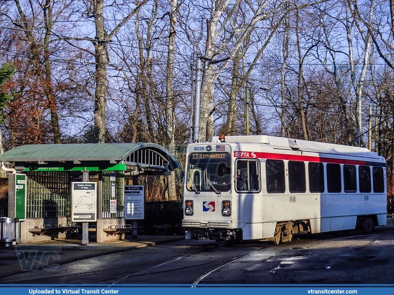 SEPTA Trolley K-Car 9026 on route 13
Route 13 to 13th-Market
Kawasaki Series 9000 LRV
Keywords: SEPTA;Kawasaki