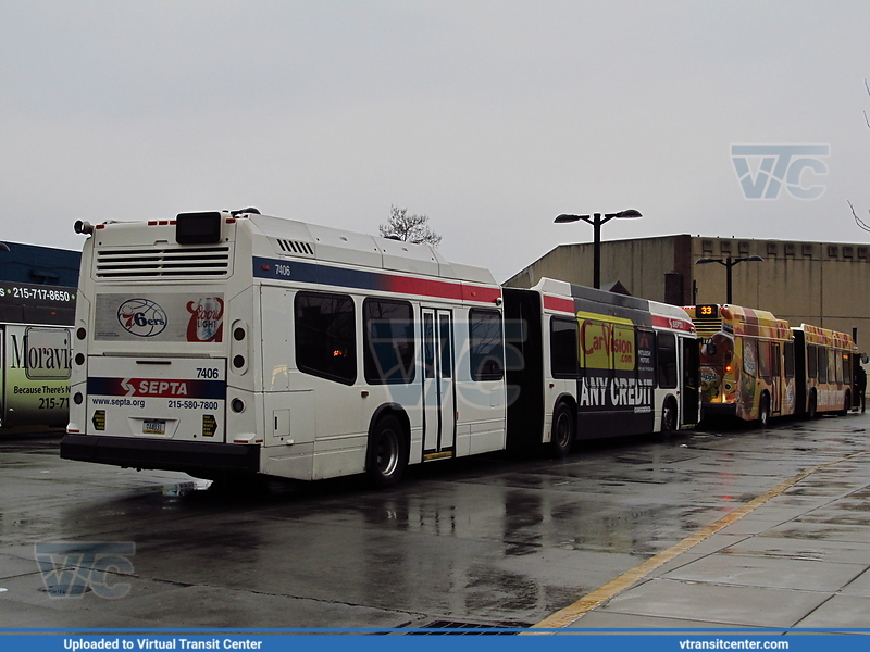 SEPTA 7406 and 7321
NovaBus LFS Artic HEV
23rd-Venango Loop, Philadelphia, PA

