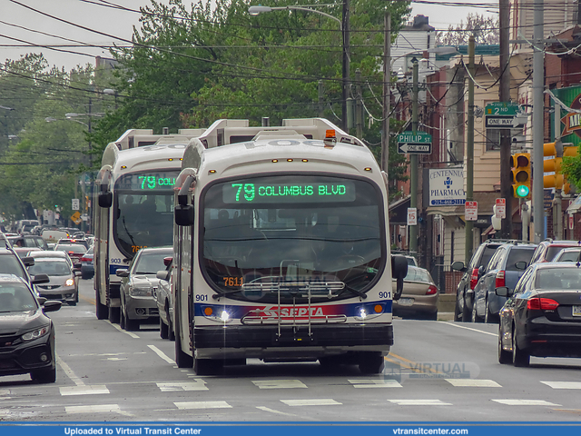 SEPTA 901 and 903 on route 79
79 to Columbus Commons
Proterra Catalyst BE40
Snyder Avenue and Front Street, Philadelphia, PA
Keywords: Proterra;Catalyst;BE40