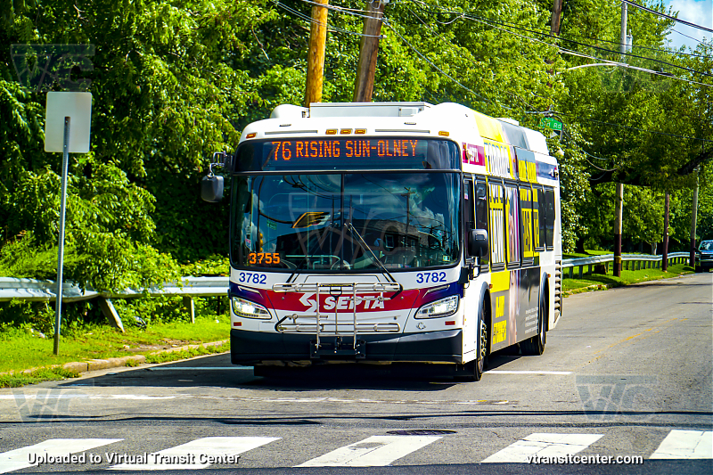 SEPTA 3782 on Route 76
Route 76 to Rising Sun-Olney

This was taken on the first day of the new bus network Phase 1 changes.
Keywords: SEPTA Bus;New Flyer XDE40