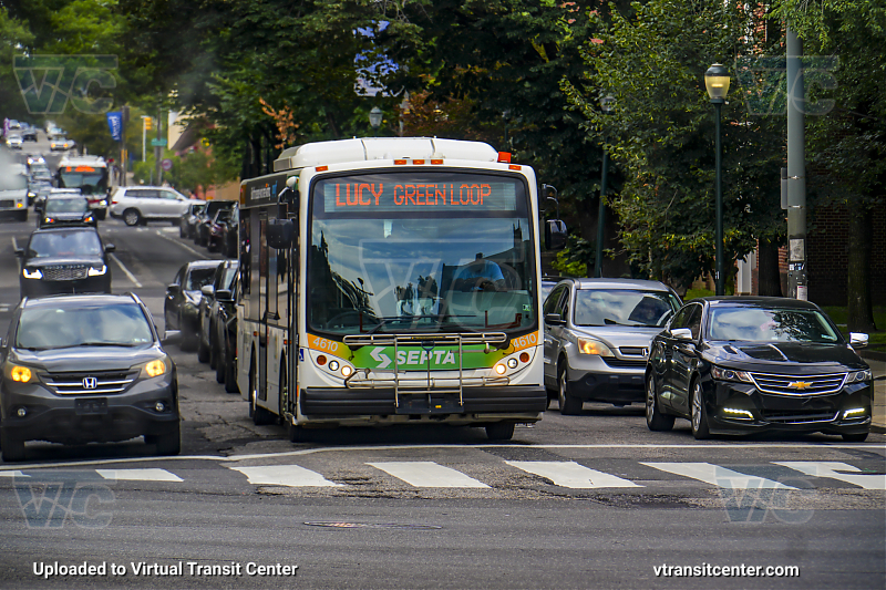 SEPTA 4610 on LUCY Gold
The signs for the LUCY weren't working properly today on anything but Green Loop via Presbyterian, so we get this instead.
Keywords: SEPTA Bus;New Flyer MD30