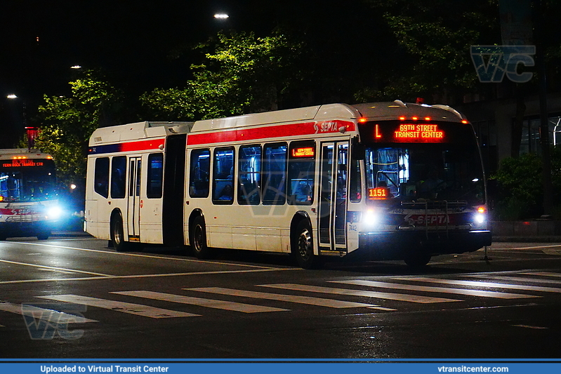 SEPTA 7442 on L1 Owl
Route L1 Shuttle to 69th Street Transit Center
NovaBus LFS Artic
Keywords: SEPTA;NovaLFSA