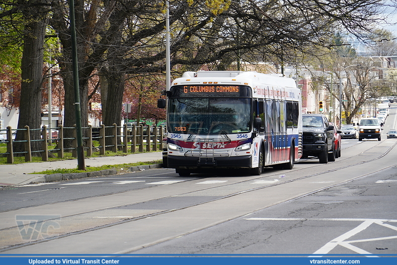SEPTA 3545 on Route 63
Route 63 to Columbus Commons (Former route G)
New Flyer XDE40
Keywords: SEPTABus;XDE40