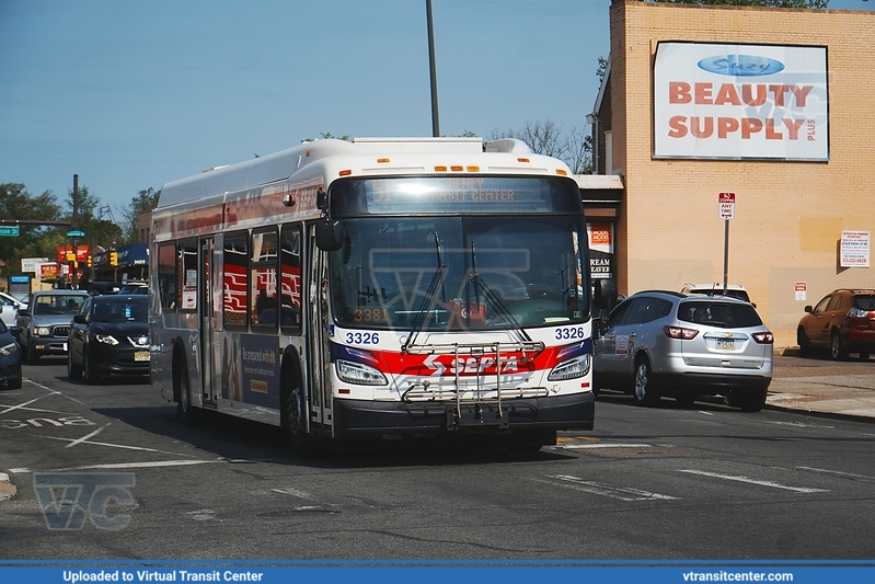 SEPTA 3326 on Route 51
Route 51 to Olney Transit Center
New Flyer XDE40
Keywords: SEPTA;XDE40