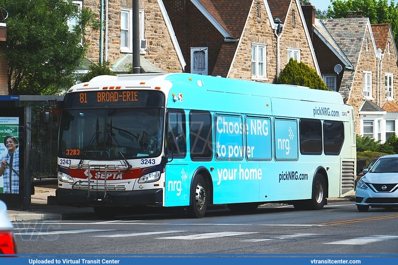 SEPTA 3342 on Route 81
Route 81 to Broad-Erie
New Flyer XDE40
Keywords: SEPTA;XDE40