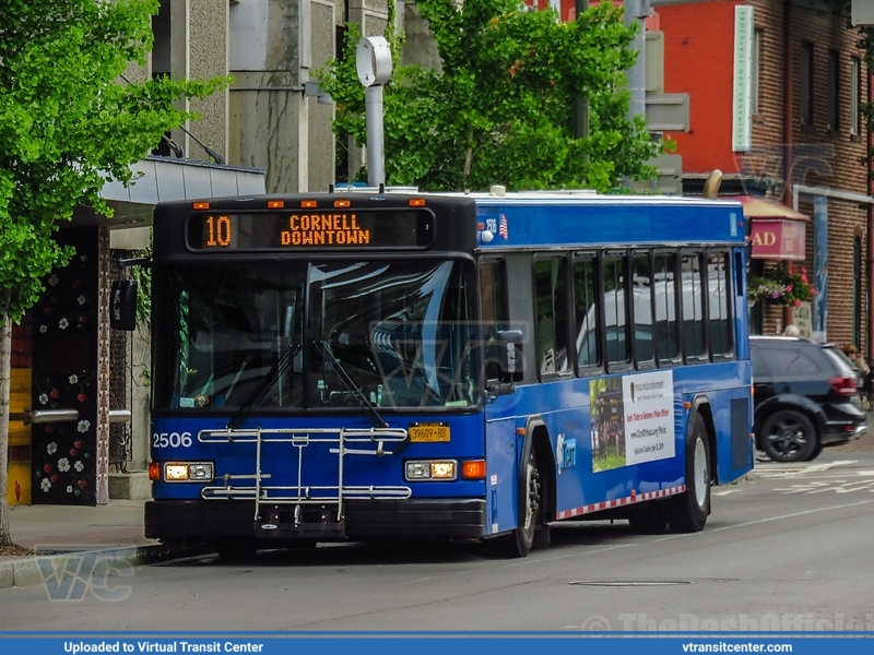 Tompkins Consolidated Area Transit - TCAT 2506 on route 10
10 Cornell Shuttle
Ex-CAT Harrisburg Gillig Low Floor
Seneca Street & Tioga Avenue, Ithaca, NY
Keywords: TCAT;CATH;GilligLF