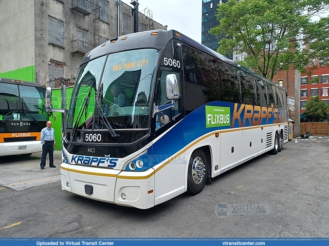 Krapf's Coaches 5060 on Flixbus
Operating for Flixbus
31st St and 8th Ave, Manhattan, New York City, NY
