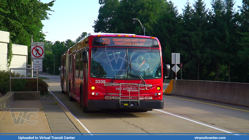 Pittsburgh Regional Transit 3339 on route 28X
28x Airport Flyer
New Flyer D60LFR
Ingram Station (West Busway)
Keywords: PRT