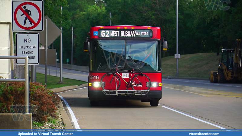 Pittsburgh Regional Transit 6516 on route G2
G2 West Busway All Stops
Gillig Low Floor
Ingram Station (West Busway), Pittsburgh, PA
Keywords: PRT;GilligLF