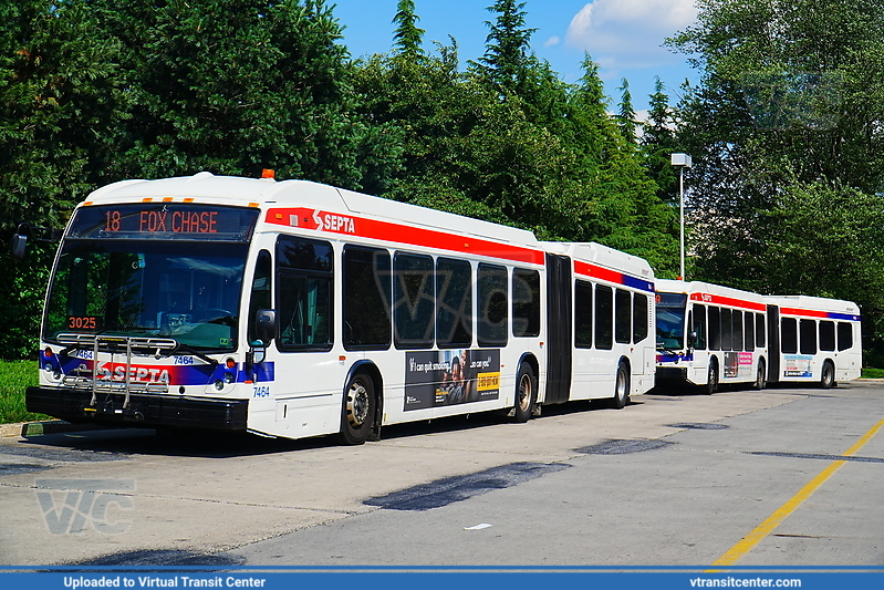 SEPTA 7464 on Route 18
Route 18 to Fox Chase
NovaBus LFS Artic
