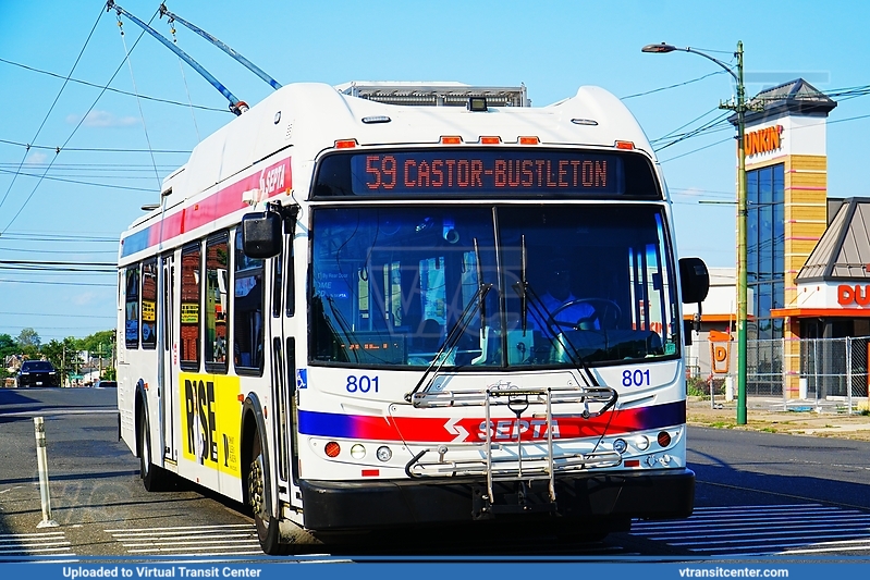SEPTA 801 on Route 59
Route 66 to Frankford Transit Center
New Flyer E40LFR
Keywords: SEPTAE40LFR