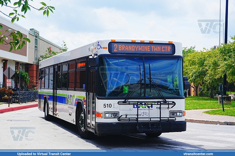 DART First State 510 on Route 2
Route 2 to Brandywine Town Center
Gillig Low Floor 40' HEV
