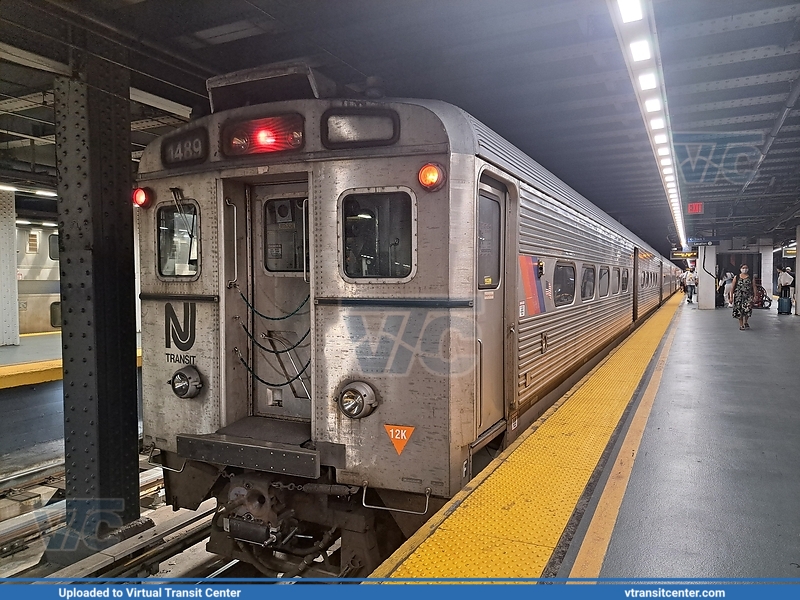 NJ Transit Arrow III 1489 on the Northeast Corridor
Northeast Corridor Line to NY Penn Station 
General Electric Arrow III
New York Penn Station, Manhattan, New York City, NY
Keywords: NJTRail;GE