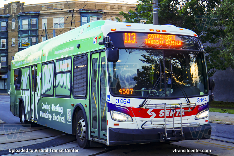 SEPTA 3464 on Route 113
Route 113 to 69th Street Transit Center

Henderson Comfort Wrap
Keywords: SEPTA Bus;New Flyer XDE40;Route 113