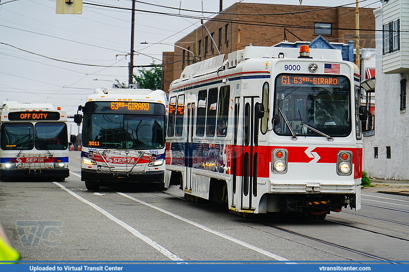 SEPTA Trolley K-Car 9000 with Retro Livery on Friends of Philadelphia Trolleys Charter
With Ex-SEPTA D40LF
Signed up as Route G1/15 to 63rd-Girard
Friends of Philadelphia Trolleys
2025 Fathers Day Charter
