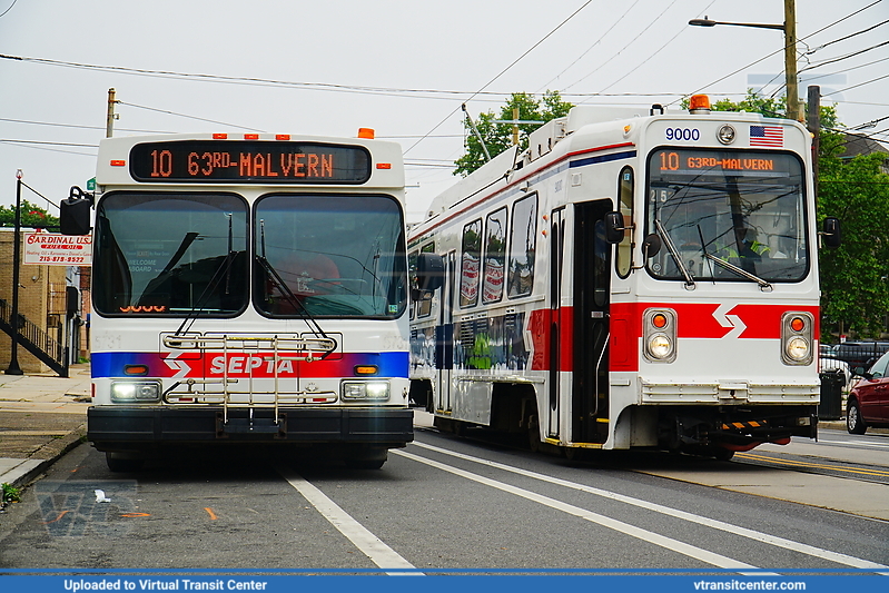 SEPTA Trolley K-Car 9000 with Retro Livery on Friends of Philadelphia Trolleys Charter
With Ex-SEPTA D40LF
Signed up as Route 10 to 63rd-Malvern
Friends of Philadelphia Trolleys
2025 Fathers Day Charter
