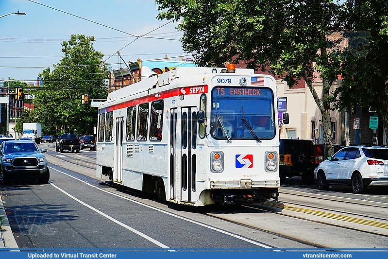 SEPTA Trolley K-car 9079 on Route T5
Route T5 to Eastwick (Former Route 36)
Kawasaki LRV
