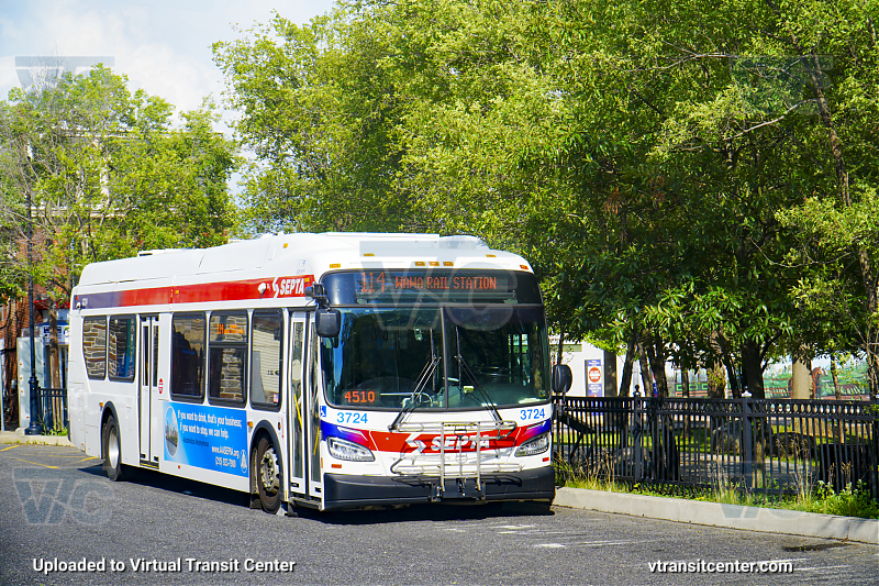 SEPTA 3724 on Route 114
Route 114 to Wawa Rail Station
