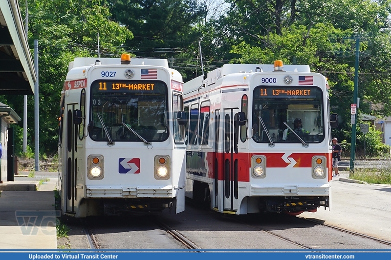 SEPTA Trolley K-Car 9000 with Retro Livery on Friends of Philadelphia Trolleys Charter and 9027 rt 11
Signed up as 11 13th-Market
Kawasaki Series 9000 LRV
Keywords: SEPTATrolley;Kawasaki