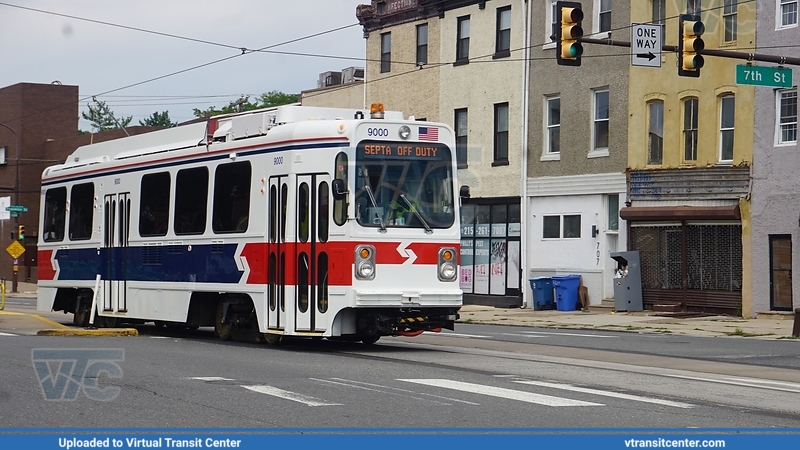 SEPTA Trolley K-Car 9000 with Retro Livery on Friends of Philadelphia Trolleys Charter
SEPTA OFF DUTY
Kawasaki Series 9000 LRV
Keywords: SEPTATrolley;Kawasaki