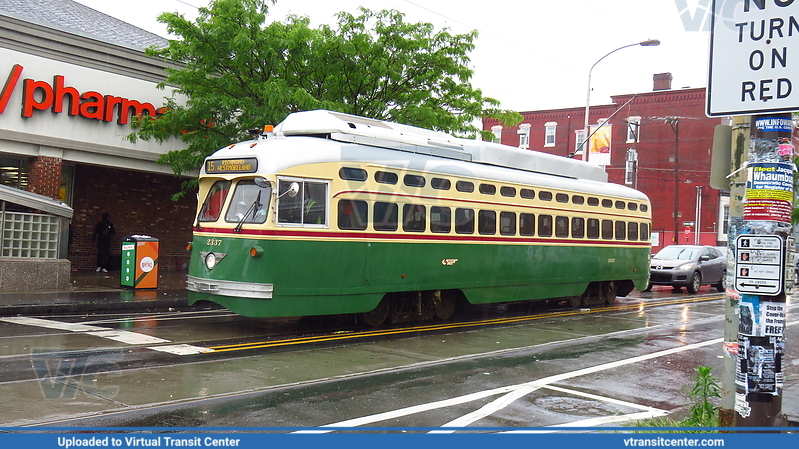 SEPTA PCC-II 2337 on route 15
Route 15 Trolley to Northern Liberties Loop
Brookville/St Louis Car Company PCC-II Trolley Car
Broad Street and Girard Avenue, Philadelphia, PA
Keywords: SEPTA;PCC;PCC-II;Trolley Cars;Trolley